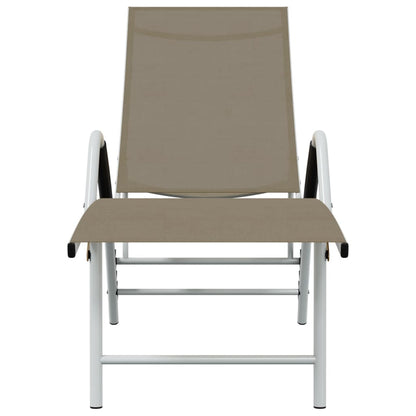 Sun Lounger | Taupe | Textilene, Aluminium | Standard