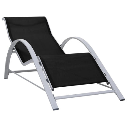 Sunlounger | Black | Textilene, Aluminium, Steel | Standard | Ergonomic