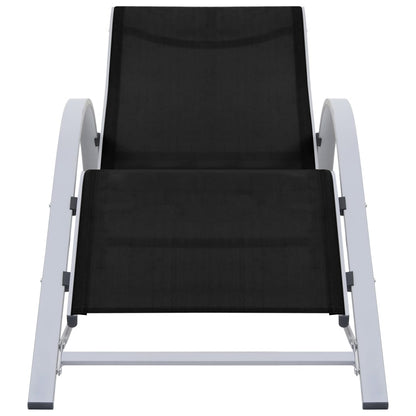 Sunlounger | Black | Textilene, Aluminium, Steel | Standard | Ergonomic