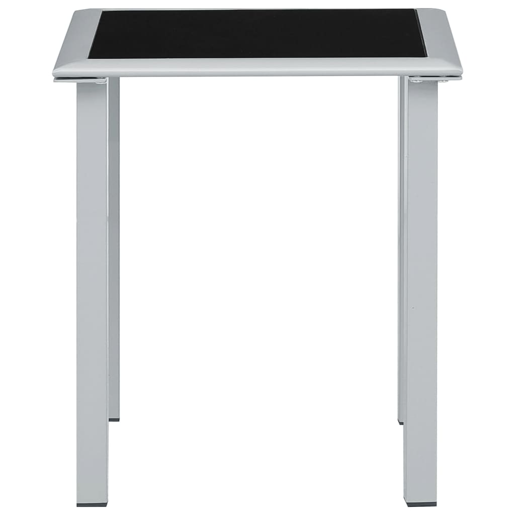 Sun Lounger | Cream for loungers, Black and Silver for table