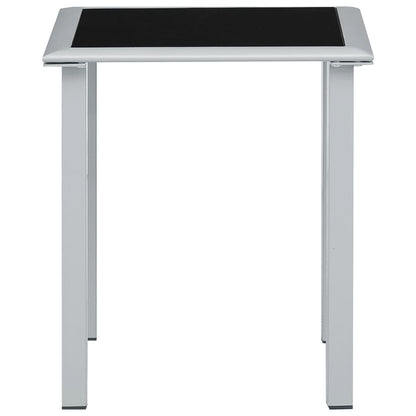 Sun Lounger | Cream for loungers, Black and Silver for table