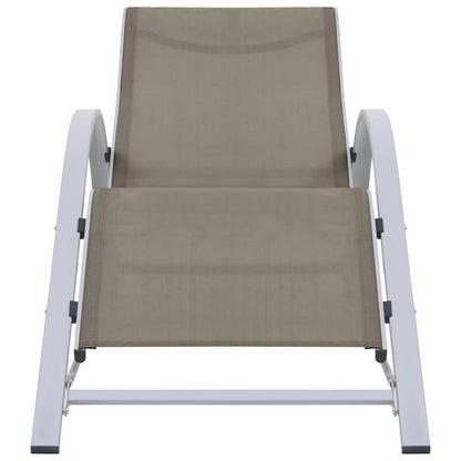 Sunlounger Textilene and Aluminium Taupe