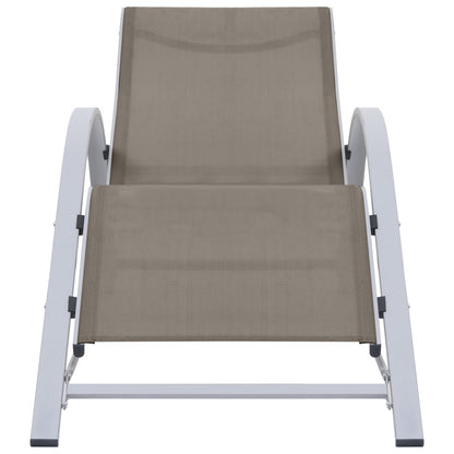 Sun Lounger | Taupe | Textilene, Aluminium, Steel | Standard