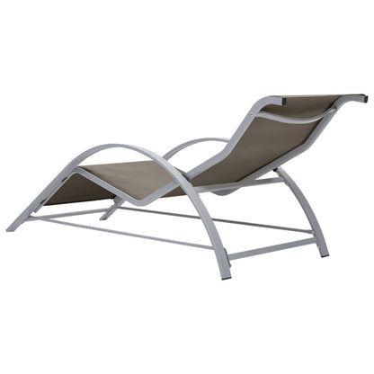 Sun Lounger | Taupe | Textilene, Aluminium, Steel | Standard