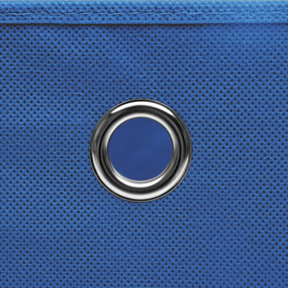Storage Boxes with Covers 4 pcs 28x28x28 cm Blue