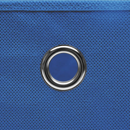Storage Boxes 10 pcs Non-woven Fabric 28x28x28 cm Blue