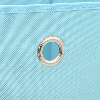 Storage Box | Set of 4 | Baby blue | Non-woven fabric | Medium