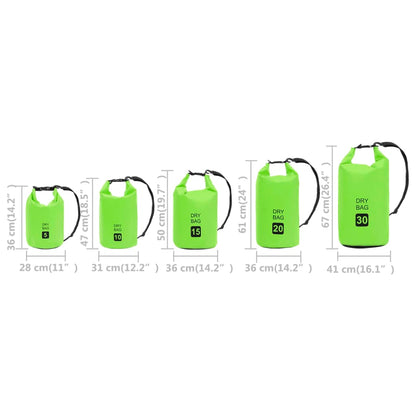 Dry Bag Green 30 L PVC