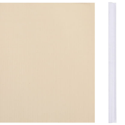 Garden Privacy Screens 4 pcs PVC 35x0.19 m Cream