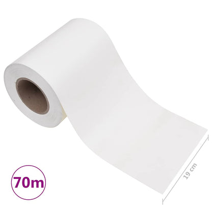 Garden Privacy Screen PVC 70x0.19 m White