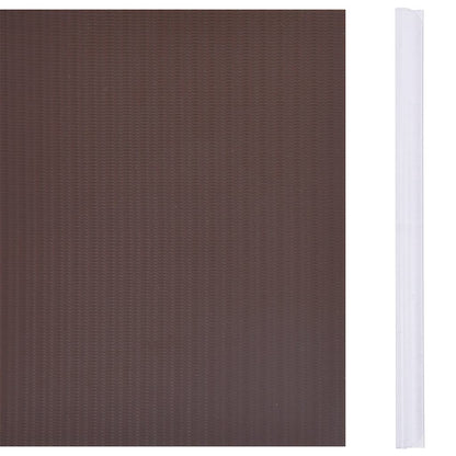 Garden Privacy Screens 4 pcs PVC 35x0.19 m Brown