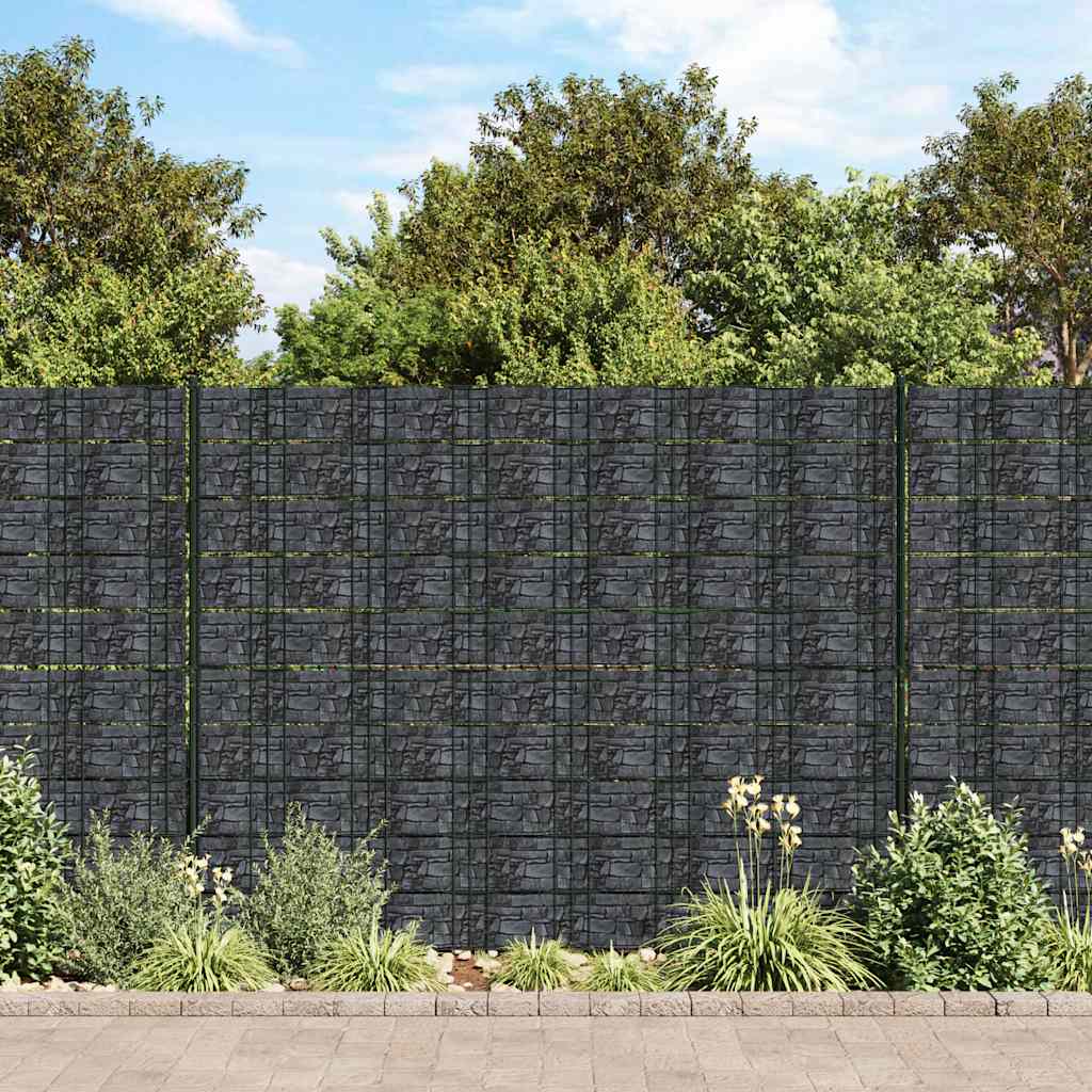 Garden Privacy Screen PVC 70x0.19 m Grey