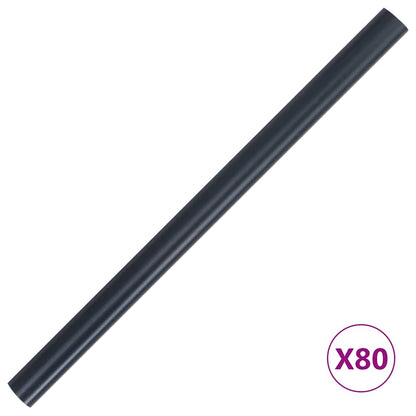 Garden Privacy Screens 4 pcs PVC 35x0.19 m Matte Dark Grey