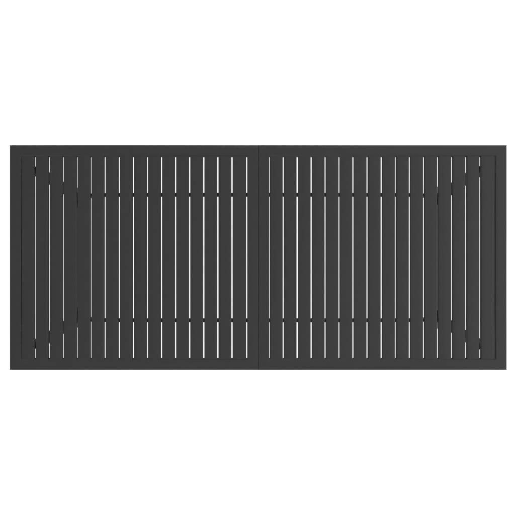 Garden Table Anthracite 190x80x72 cm Steel
