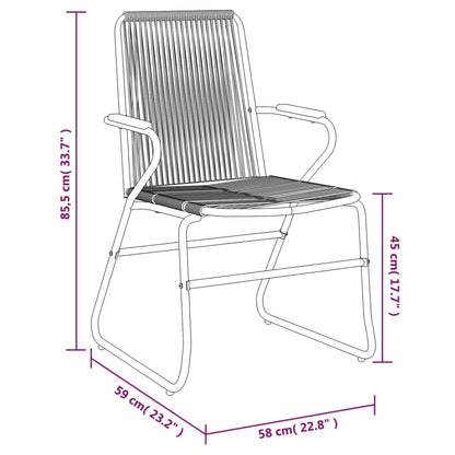 Garden Chair | Set of 4 | Black