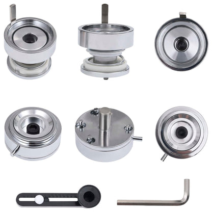 Badge Button Maker with 500 pcs Pinback Button Parts 37 mm