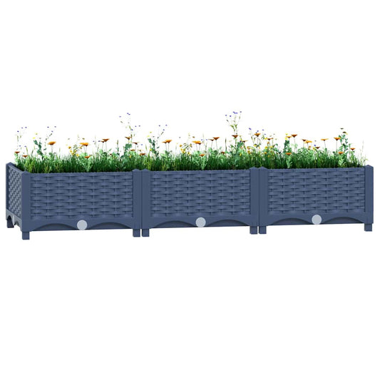 310399 vidaXL Raised Bed 120x40x23 cm Polypropylene
