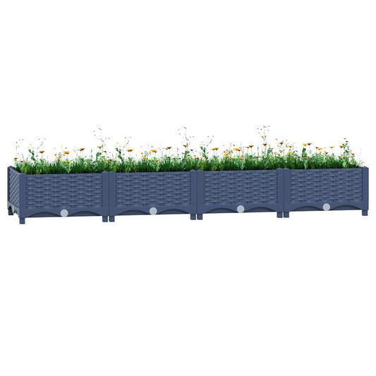 310400 vidaXL Raised Bed 160x40x23 cm Polypropylene