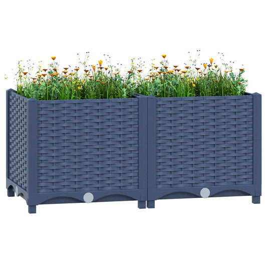 310402 vidaXL Raised Bed 80x40x38 cm Polypropylene