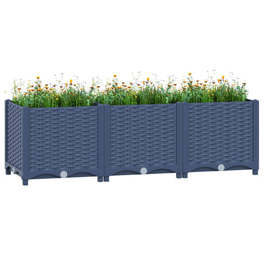 310403 vidaXL Raised Bed 120x40x38 cm Polypropylene