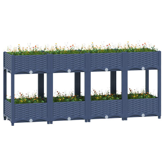 310408 vidaXL Raised Bed 160x40x71 cm Polypropylene