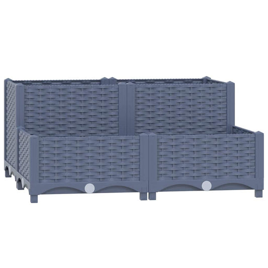 310409 vidaXL Raised Bed 80x80x38 cm Polypropylene