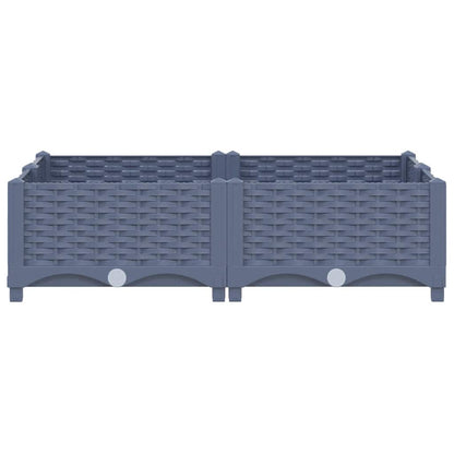 Raised Bed 80x80x23 cm Polypropylene