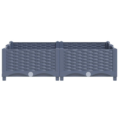 Raised Bed 80x80x23 cm Polypropylene