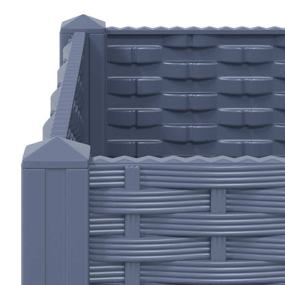 Raised Bed 80x80x23 cm Polypropylene