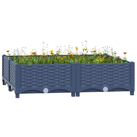 Raised Bed 80x80x23 cm Polypropylene