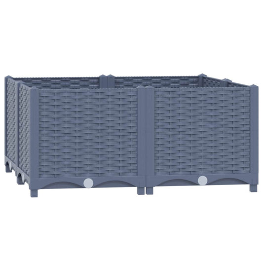 310411 vidaXL Raised Bed 80x80x38 cm Polypropylene