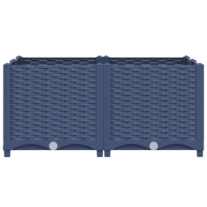 Raised Bed 80x80x38 cm Polypropylene