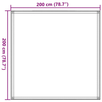 Tent Carpet 200x200 cm Anthracite