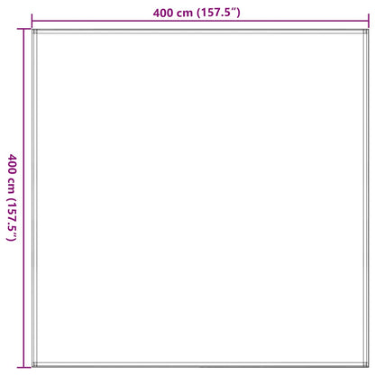 Tent Carpet 400x400 cm Dark Green HDPE