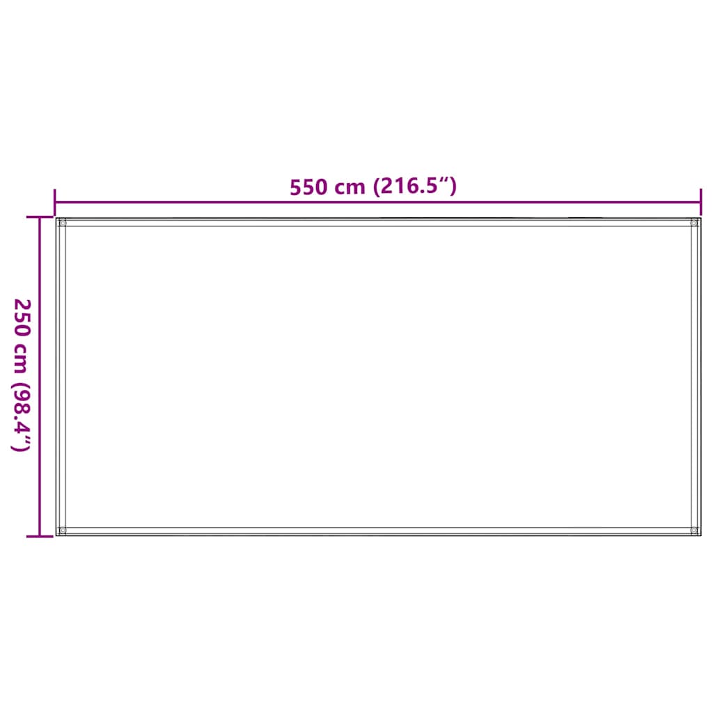 Tent Carpet 250x550 cm Taupe