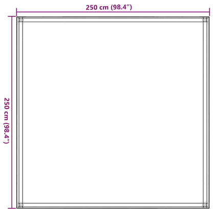 Tent Carpet Beige 250x250 cm HDPE