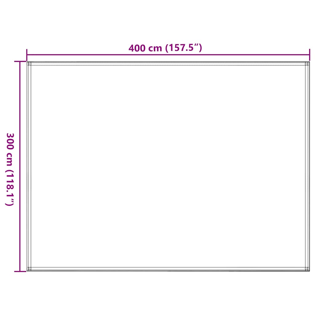 Tent Carpet 300x400 cm Black