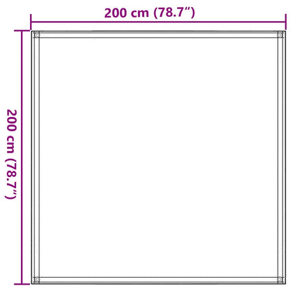 Tent Carpet 200x200 cm Brown