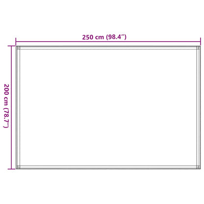 Tent Carpet 200x400 cm Brown
