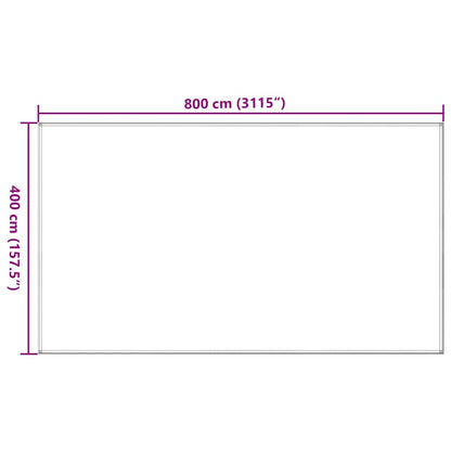 Tent Carpet 400x800 cm Brown HDPE