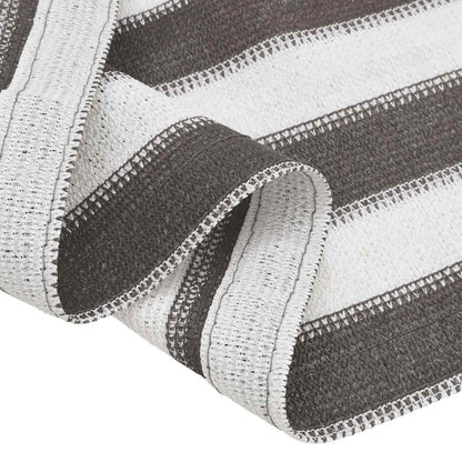 Tent Carpet 200x400 cm Anthracite and White