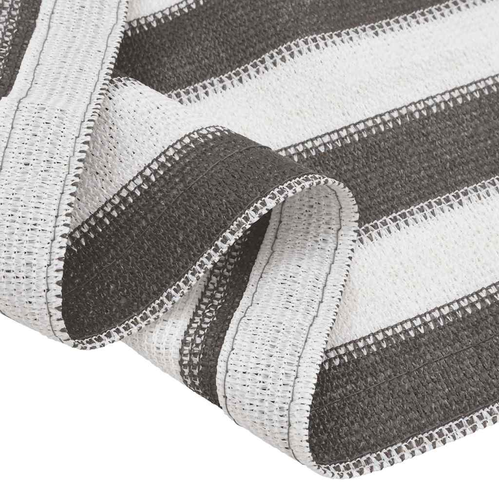 Tent Carpet 250x350 cm Anthracite and White