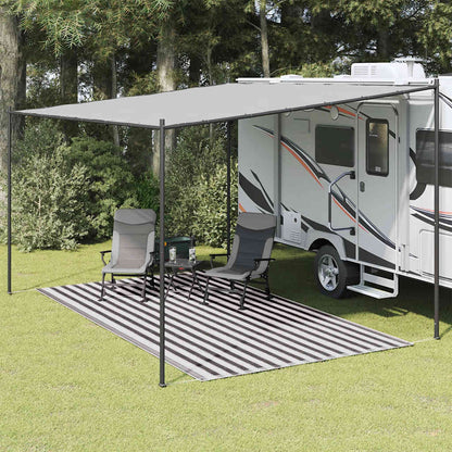 Tent Carpet 250x350 cm Anthracite and White