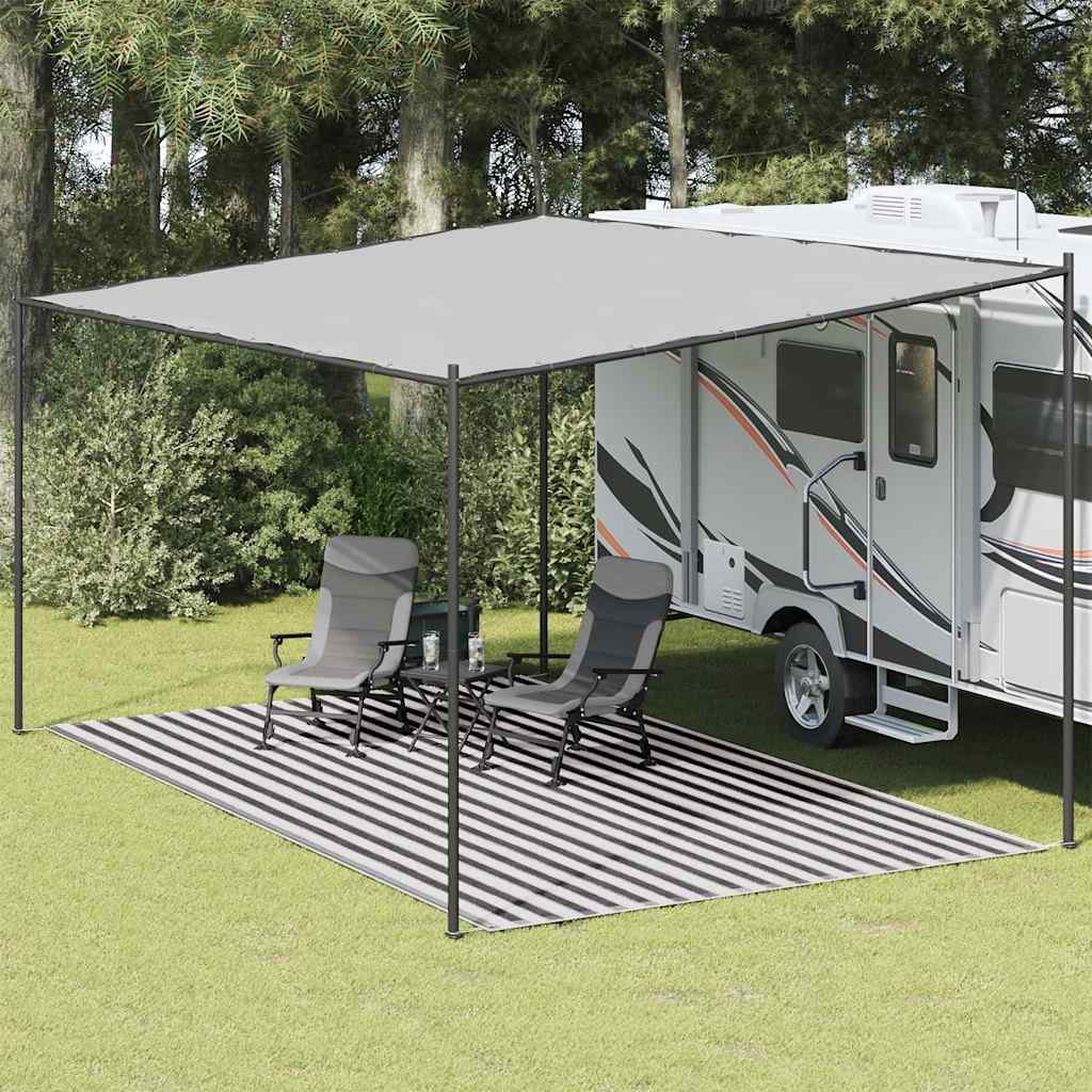 Tent Carpet 300x500 cm Anthracite and White