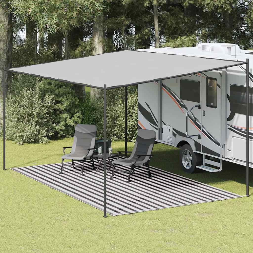 Tent Carpet 300x500 cm Anthracite and White