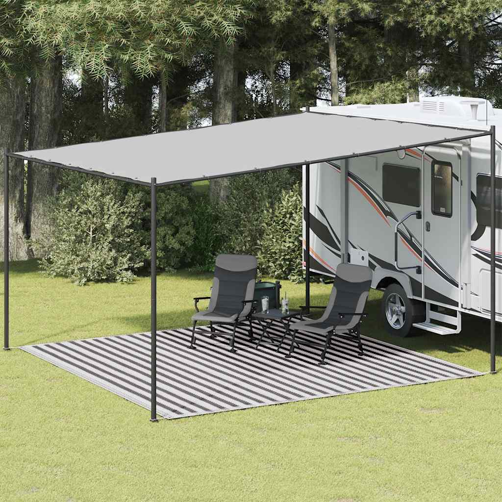 Tent Carpet Anthracite and White 400x400 cm HDPE