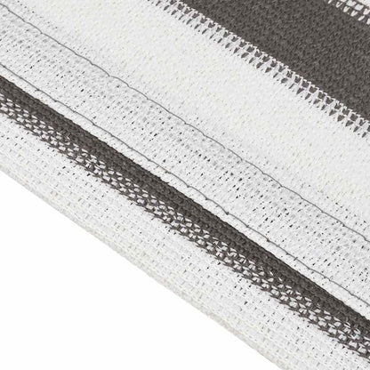 Tent Carpet Anthracite and White 400x700 cm HDPE