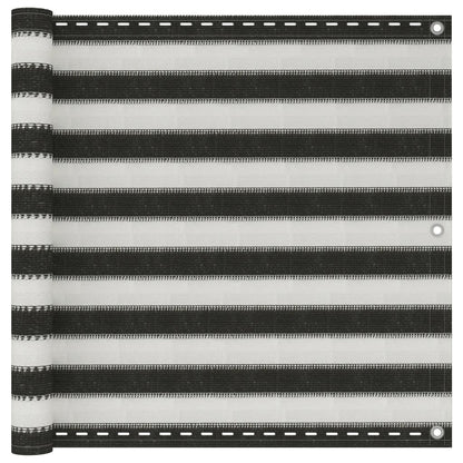 Balcony Screen HDPE 90x300 cm Anthracite and White