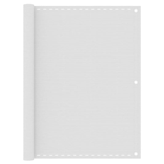 Balcony Screen White 120x300 cm HDPE