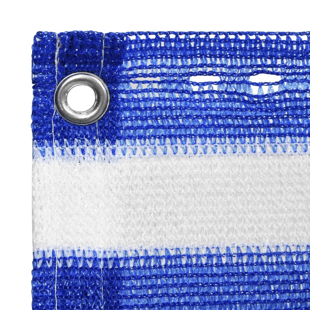 Balcony Screen Blue and White 75x500 cm HDPE
